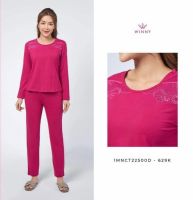 Bộ đồ mặc nhà dài tay WINNY chất liệu Cotton, mã SP 22500D màu hồng sen
